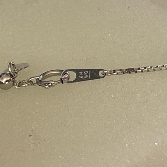 Blue Marine White Gold Necklace( K14 Japan Settings) - Picture 5 of 8